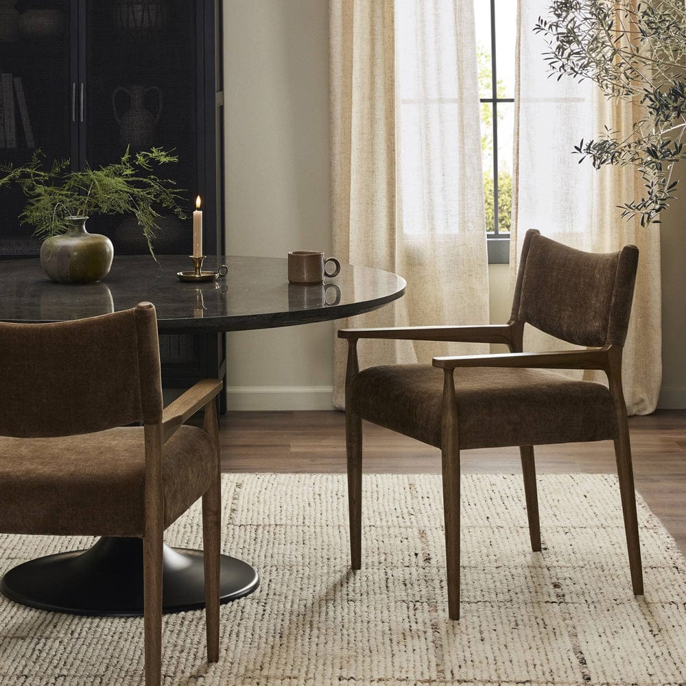 Four Hands - Jayla Dining Armchair - Altair Mushroom - 238919-005 view 4