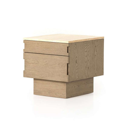 Four Hands - Jaylen Nightstand - Travertine - 225937-001 veiw 1