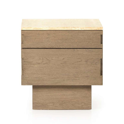 Four Hands - Jaylen Nightstand - Travertine - 225937-001 veiw 2