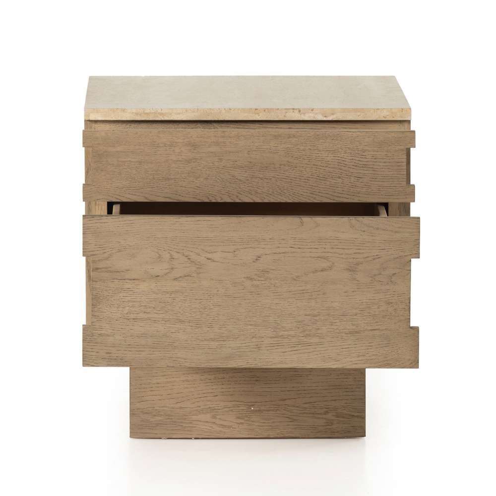 Four Hands - Jaylen Nightstand - Travertine - 225937-001 veiw 6