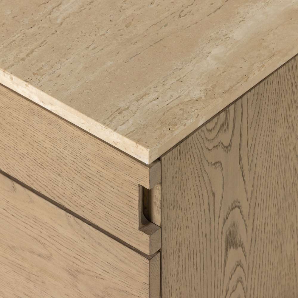 Four Hands - Jaylen Nightstand - Travertine - 225937-001 veiw 13