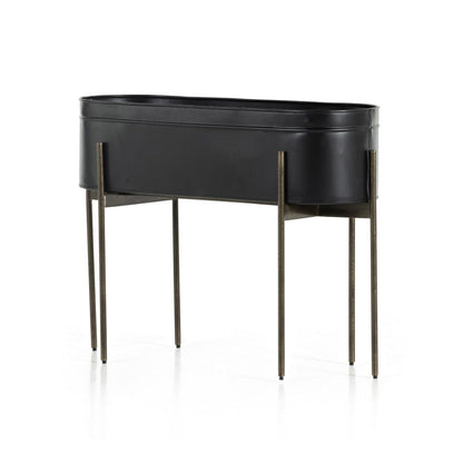 Four Hands - Jed Large Planter - Iron Matte Black - 224279-003 view 1