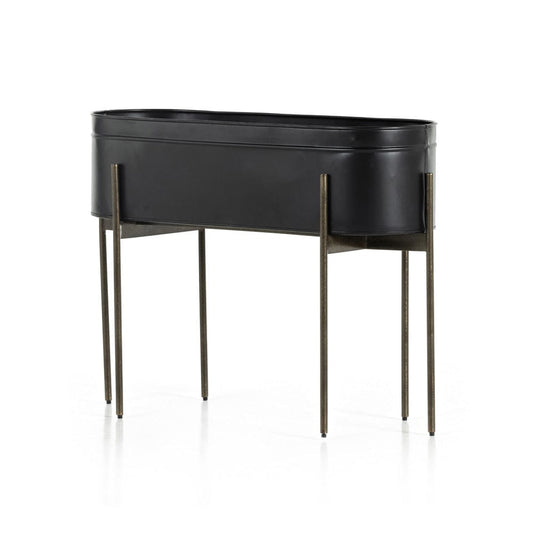 Four Hands - Jed Large Planter - Iron Matte Black - 224279-003 view 1