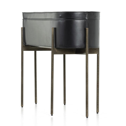 Four Hands - Jed Large Planter - Iron Matte Black - 224279-003 view 2
