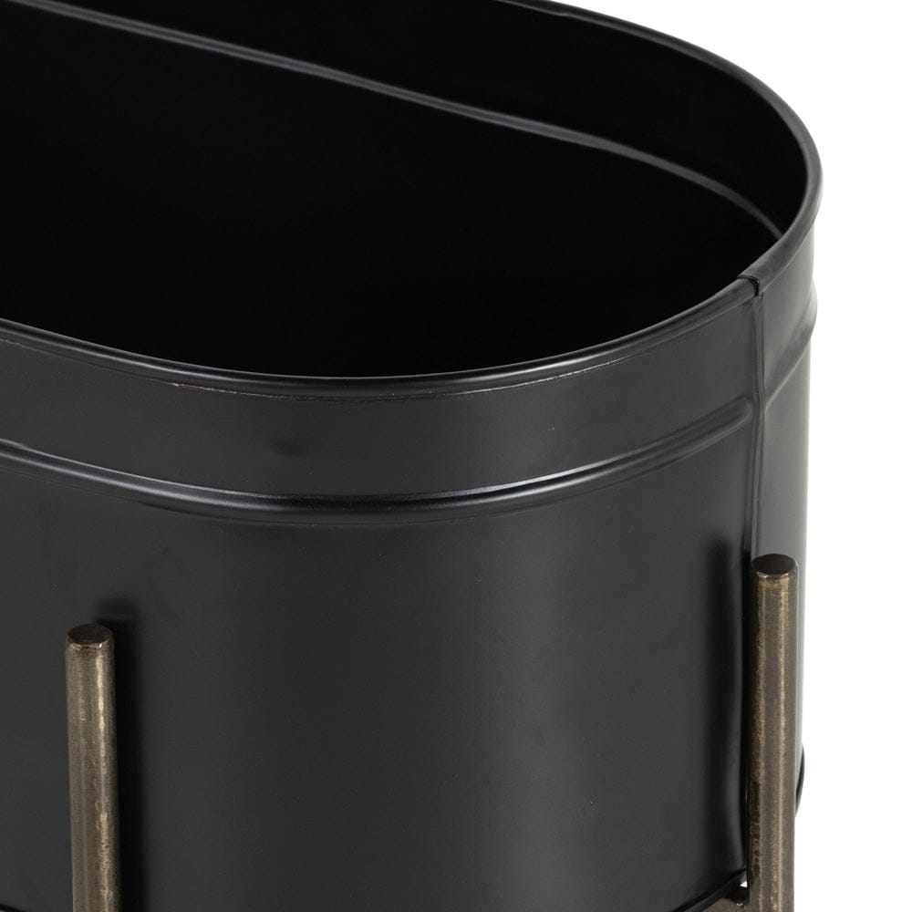Four Hands - Jed Large Planter - Iron Matte Black - 224279-003 view 3