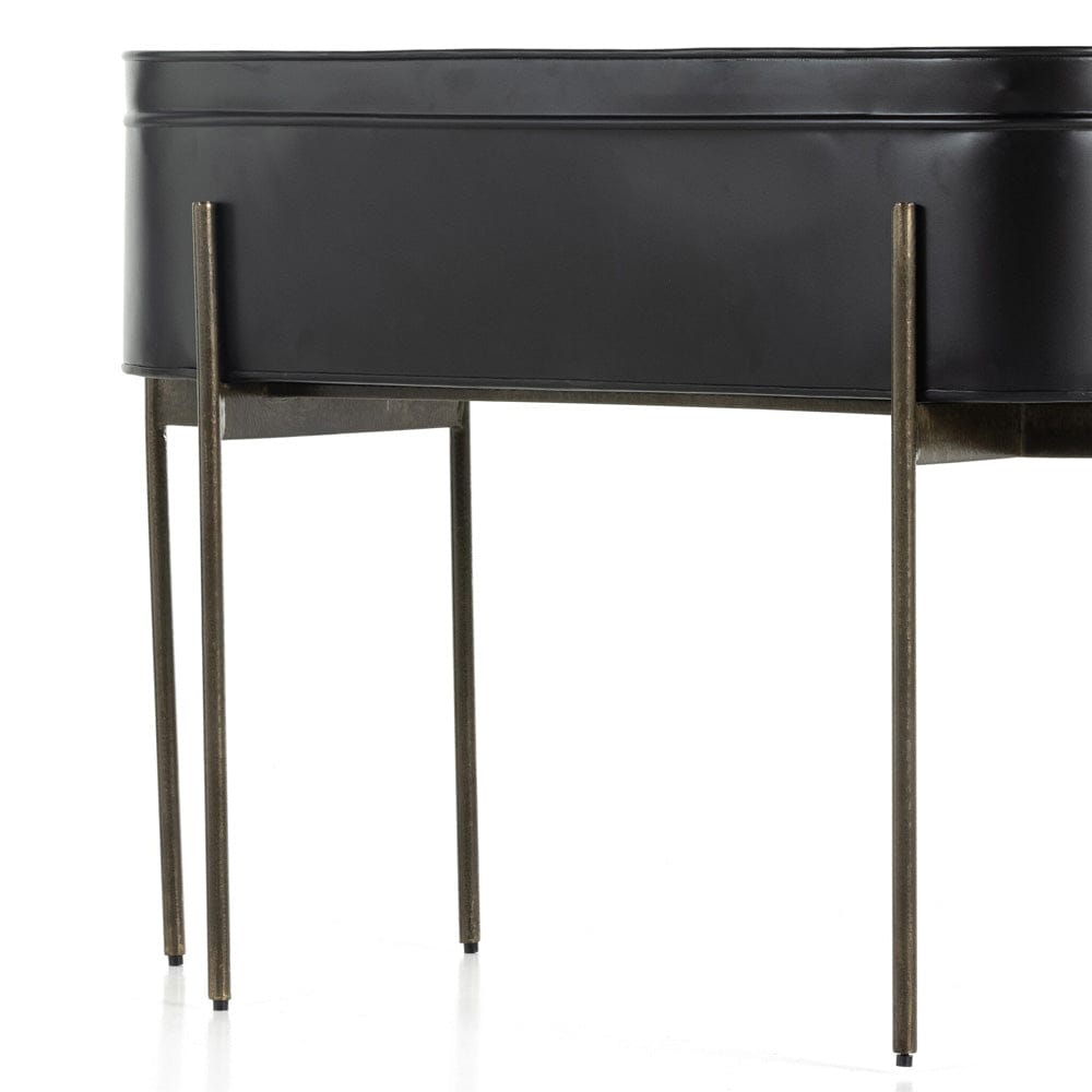 Four Hands - Jed Large Planter - Iron Matte Black - 224279-003 view 4