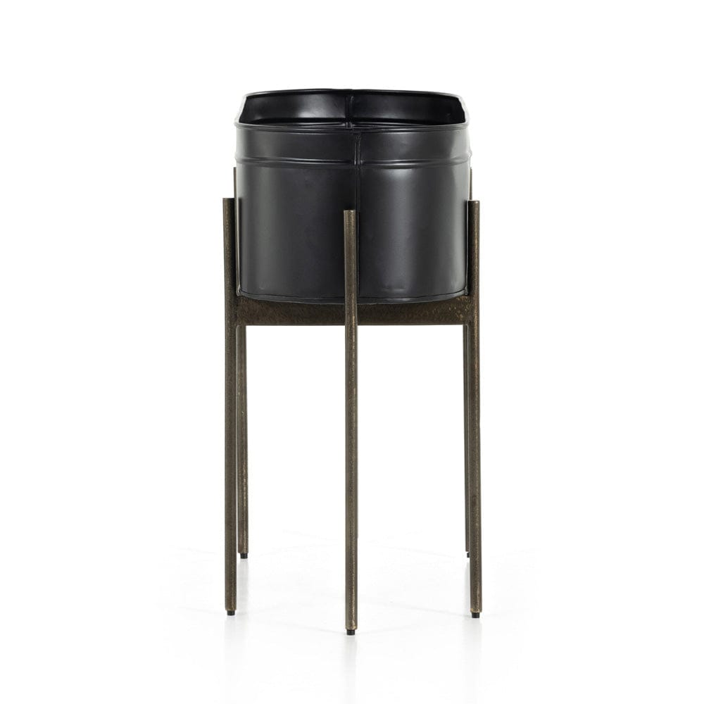 Four Hands - Jed Large Planter - Iron Matte Black - 224279-003 view 8