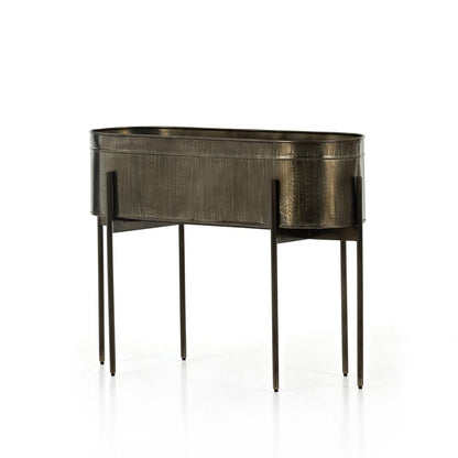Four Hands - Jed Large Planter - Weathered Brass - 224279-001 view 1
