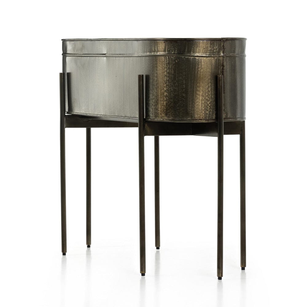Four Hands - Jed Large Planter - Weathered Brass - 224279-001 view 4