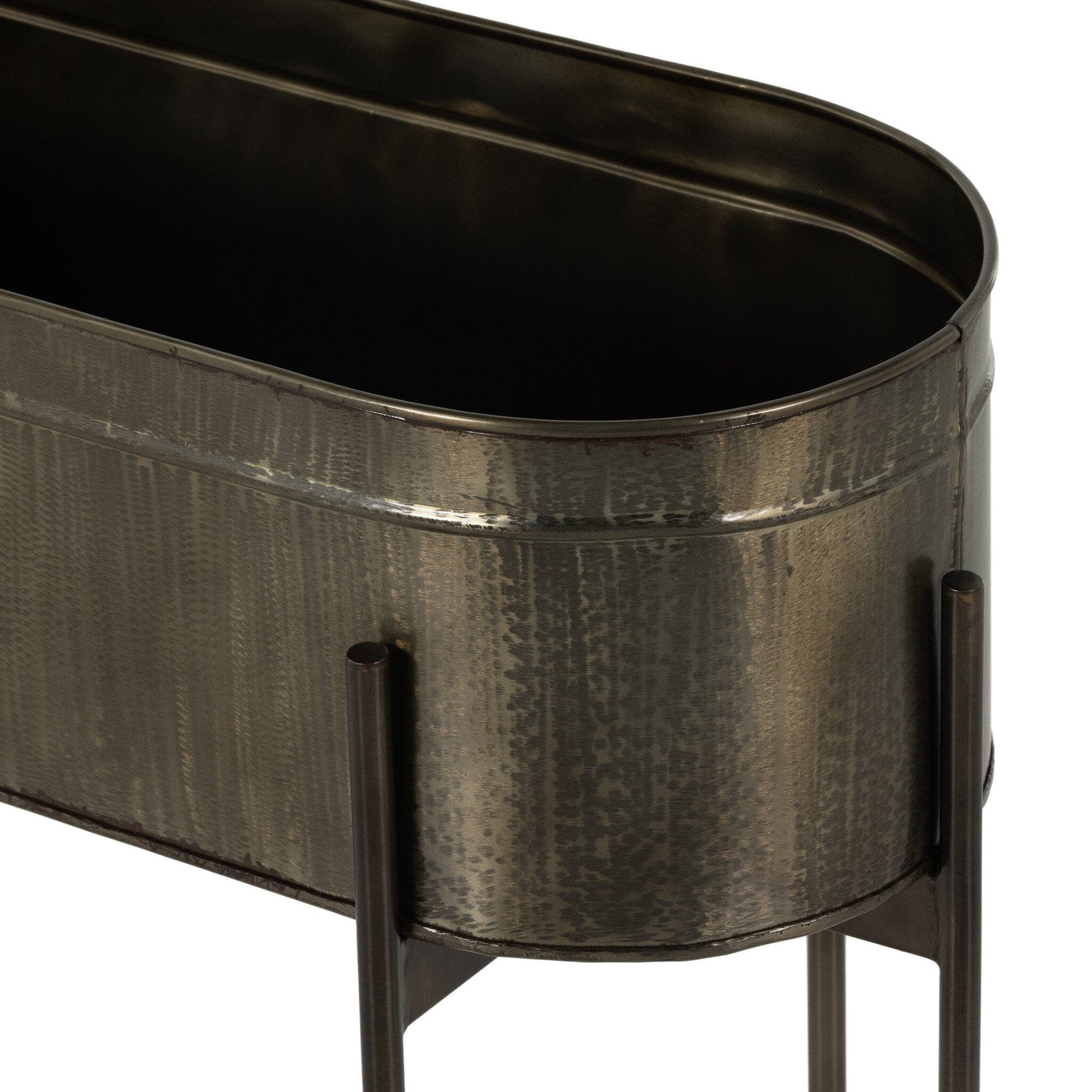 Four Hands - Jed Large Planter - Weathered Brass - 224279-001 view 6