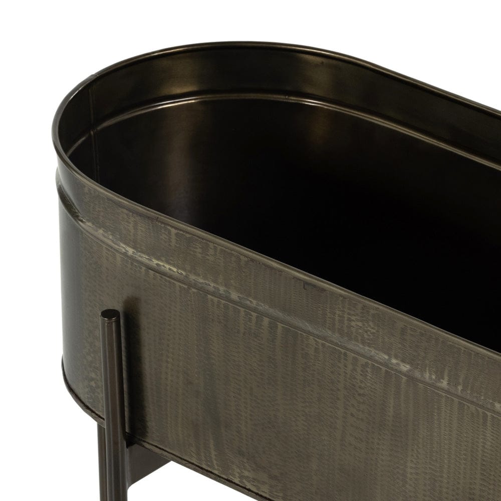 Four Hands - Jed Large Planter - Weathered Brass - 224279-001 view 7