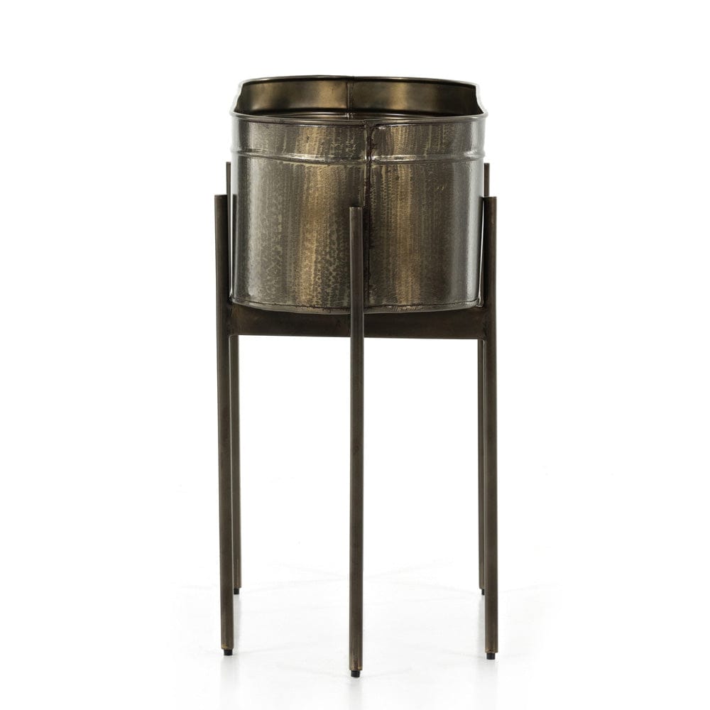 Four Hands - Jed Large Planter - Weathered Brass - 224279-001 view 8
