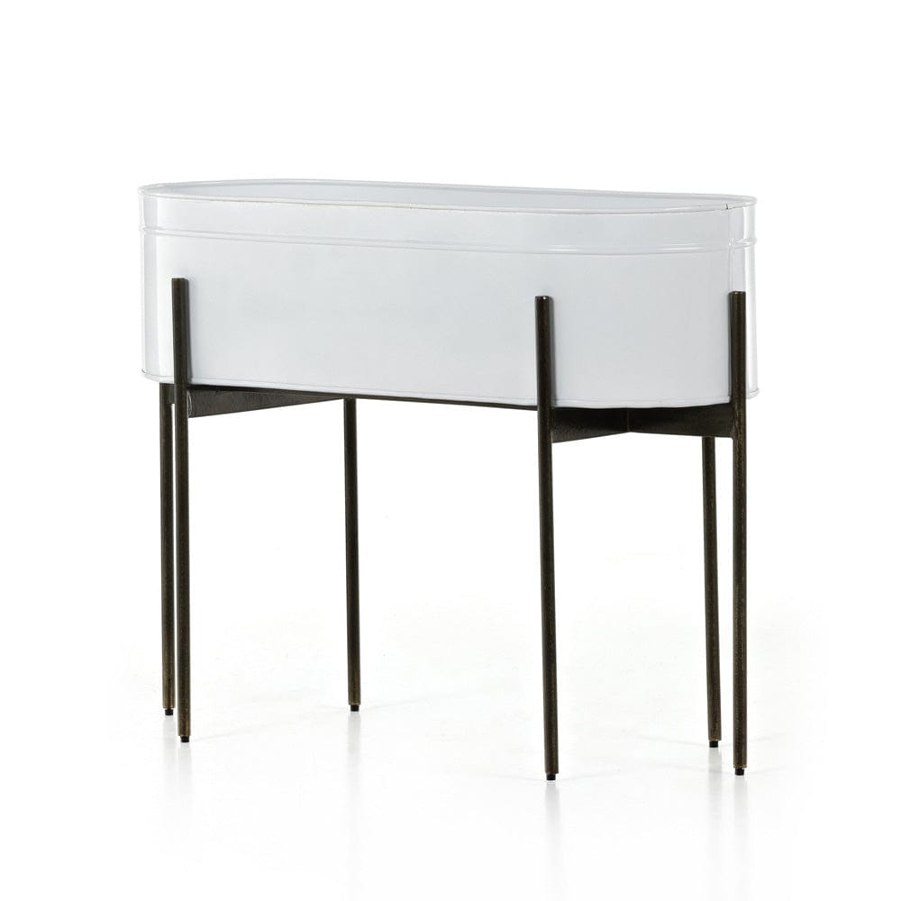 Four Hands - Jed Large Planter - White High Gloss - 224279-002 view 1