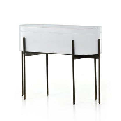 Four Hands - Jed Large Planter - White High Gloss - 224279-002 view 1