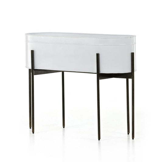 Four Hands - Jed Large Planter - White High Gloss - 224279-002 view 1