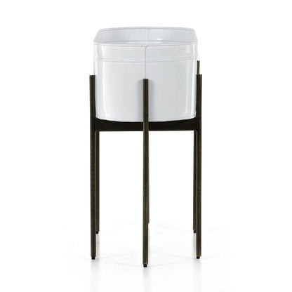 Four Hands - Jed Large Planter - White High Gloss - 224279-002 view 9