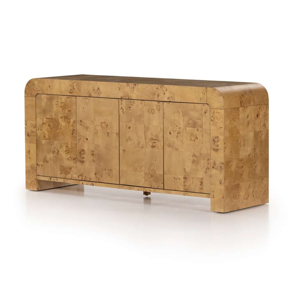 Four Hands - Jenson Media Console - Natural Poplar Burl Veneer - 228921-002 veiw 1