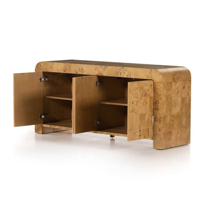 Four Hands - Jenson Media Console - Natural Poplar Burl Veneer - 228921-002 veiw 5