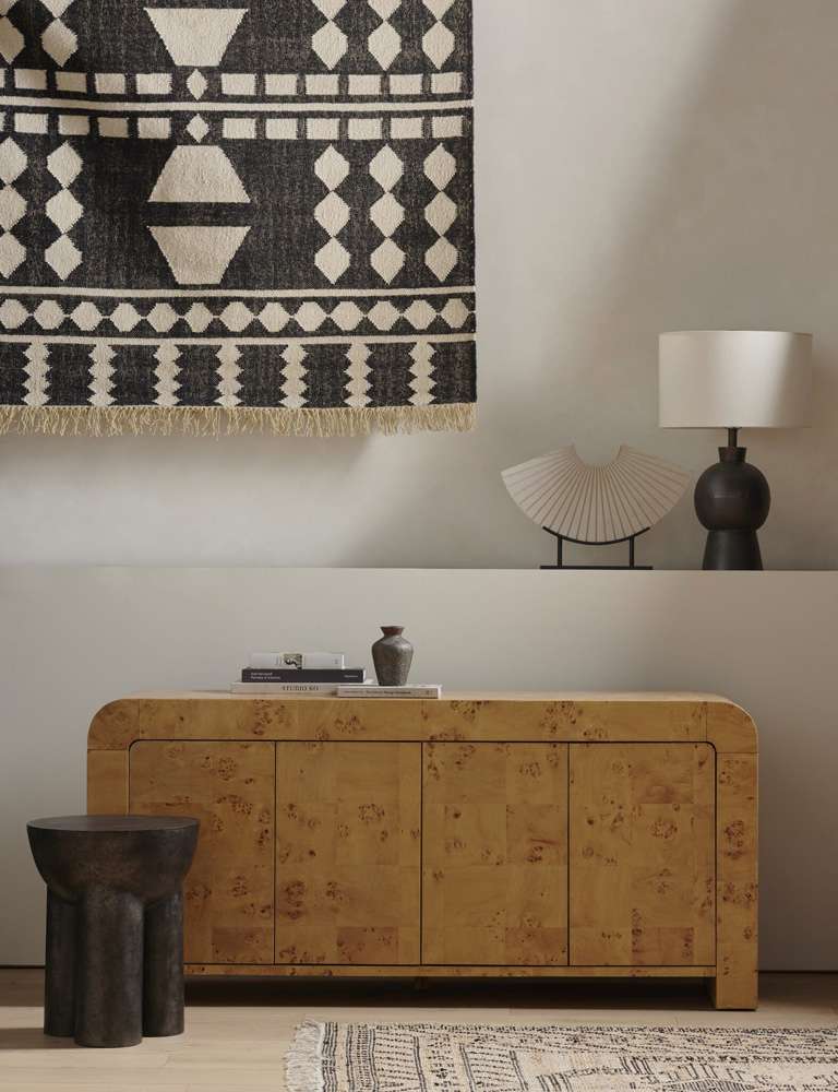 Four Hands - Jenson Media Console - Natural Poplar Burl Veneer - 228921-002 veiw 8