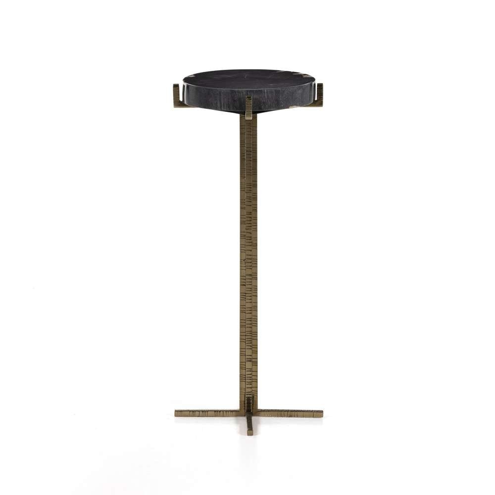 Four Hands - Jonty Round End Table - Dark Petrified Wood - 227722-001 veiw 1