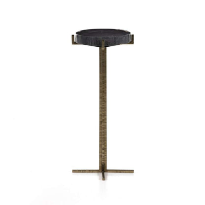 Four Hands - Jonty Round End Table - Dark Petrified Wood - 227722-001 veiw 1