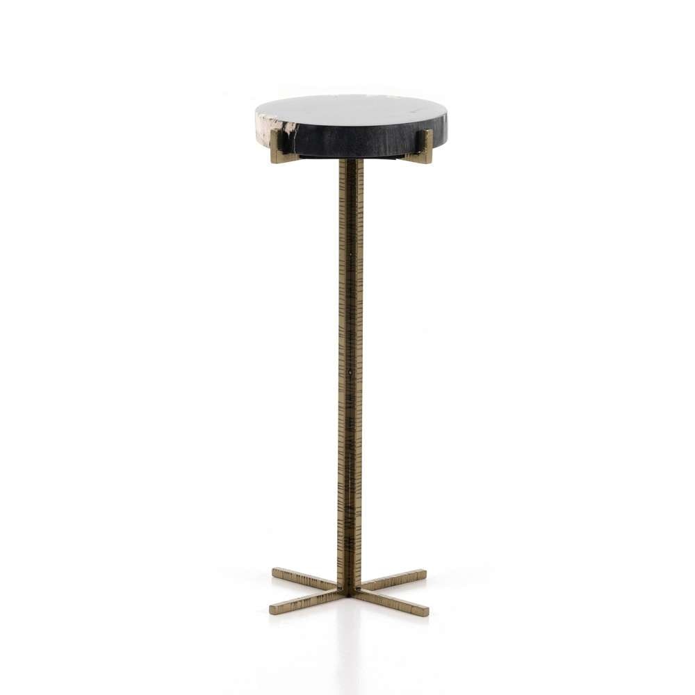 Four Hands - Jonty Round End Table - Dark Petrified Wood - 227722-001 veiw 7