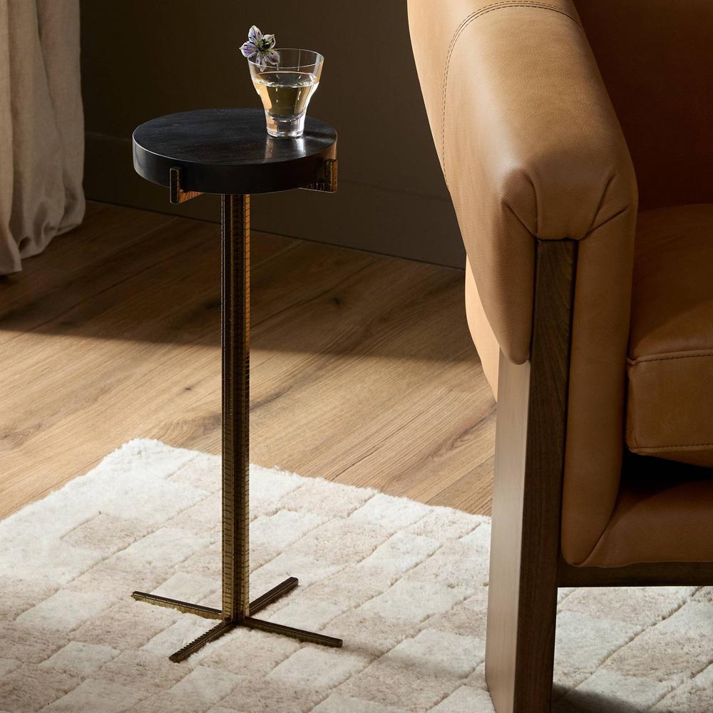 Four Hands - Jonty Round End Table - Dark Petrified Wood - 227722-001 veiw 8