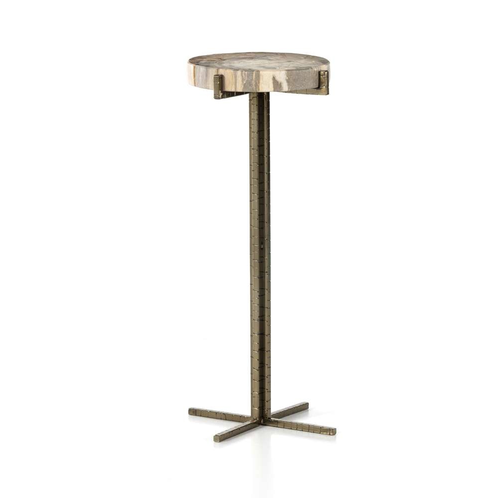 Four Hands - Jonty Round End Table - Petrified Wood - 227722-002 veiw 1