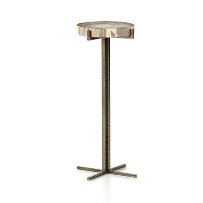 Four Hands - Jonty Round End Table - Petrified Wood - 227722-002 veiw 1
