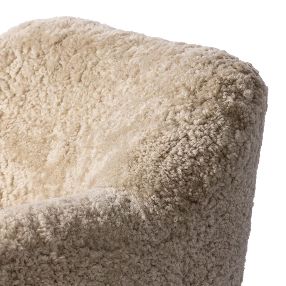 Four Hands - Julius Swivel Chair - Beige Shearling - 239124-015 view 5
