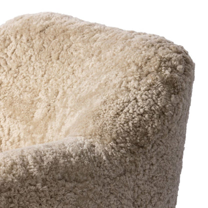 Four Hands - Julius Swivel Chair - Beige Shearling - 239124-015 view 5