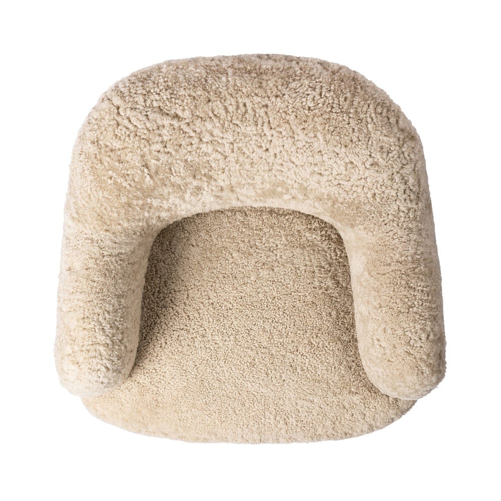 Four Hands - Julius Swivel Chair - Beige Shearling - 239124-015 view 7