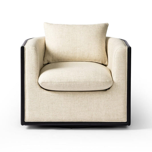 Four Hands - June Swivel Chair - Thames Cream - 242549-002 view 1