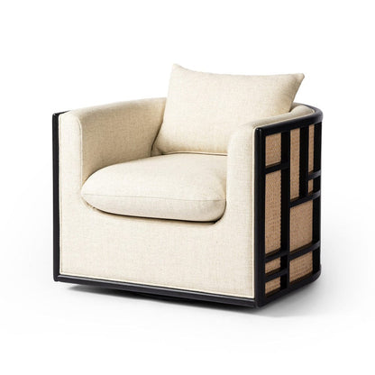Four Hands - June Swivel Chair - Thames Cream - 242549-002 view 2