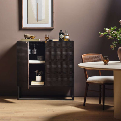 Four Hands - Kelby Bar Cabinet - Gunmetal - 235482-001 veiw 4