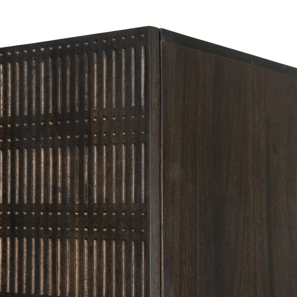 Four Hands - Kelby Cabinet - Carved Vintage Brown - 101334-002 veiw 7