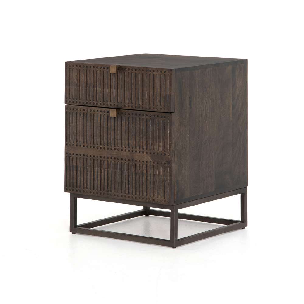 Four Hands - Kelby Filing Cabinet - Carved Vintage Brwn - 101361-002 veiw 1