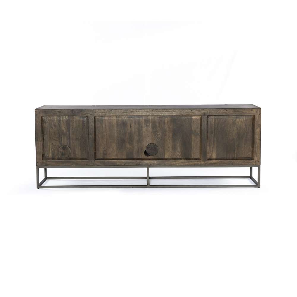 Four Hands - Kelby Media Console - Carved Vintage Brown - 109097-002 veiw 2