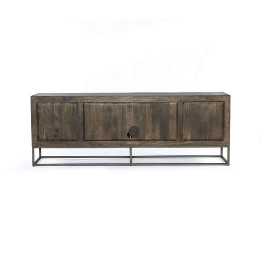 Four Hands - Kelby Media Console - Carved Vintage Brown - 109097-002 veiw 2