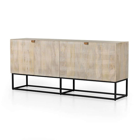 Four Hands - Kelby Sideboard - Light Wash Carved Mango - 101333-003 veiw 1