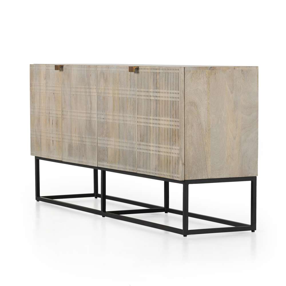 Four Hands - Kelby Sideboard - Light Wash Carved Mango - 101333-003 veiw 3