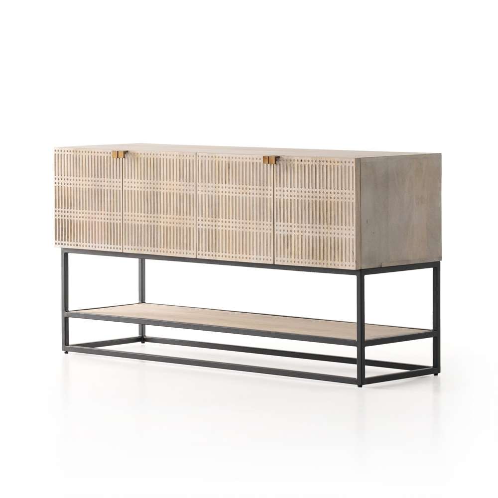Four Hands - Kelby Small Media Cabinet - Light Wash Mango - 101360-005 veiw 1