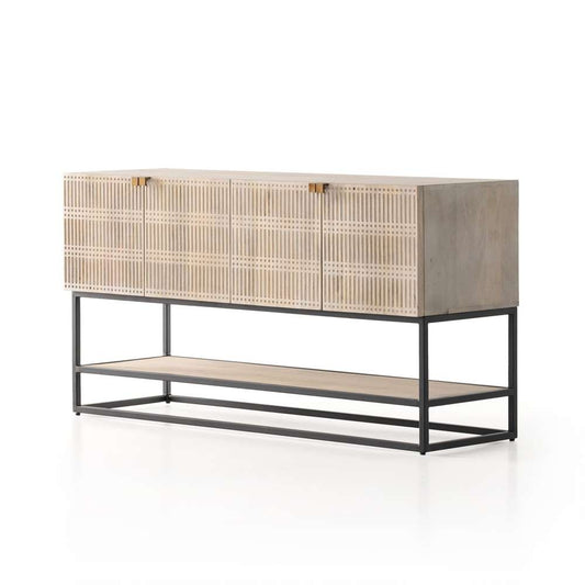 Four Hands - Kelby Small Media Cabinet - Light Wash Mango - 101360-005 veiw 1