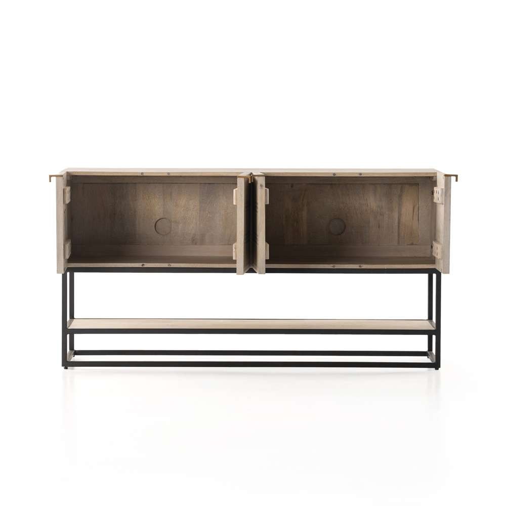 Four Hands - Kelby Small Media Cabinet - Light Wash Mango - 101360-005 veiw 6