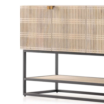 Four Hands - Kelby Small Media Cabinet - Light Wash Mango - 101360-005 veiw 9