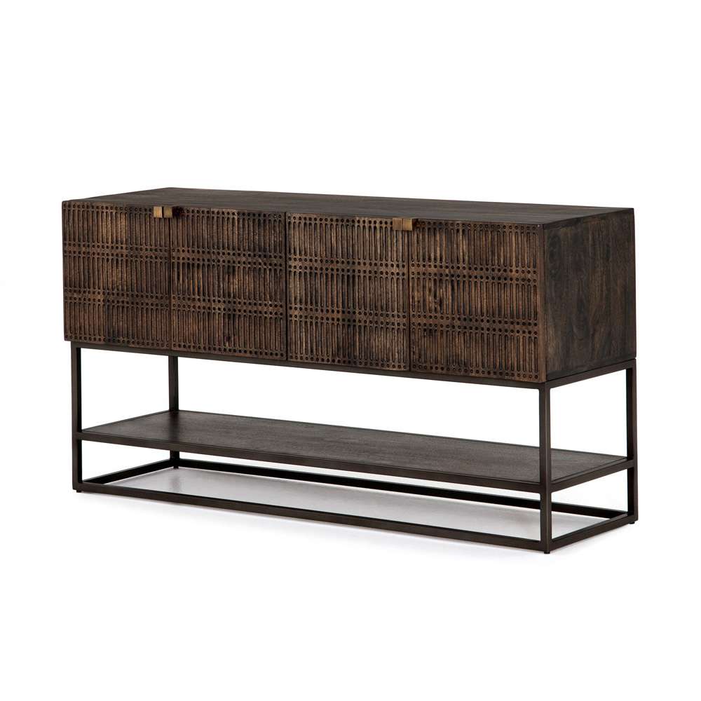 Four Hands - Kelby Small Media Console - Vintage Brown - 101360-004 veiw 1