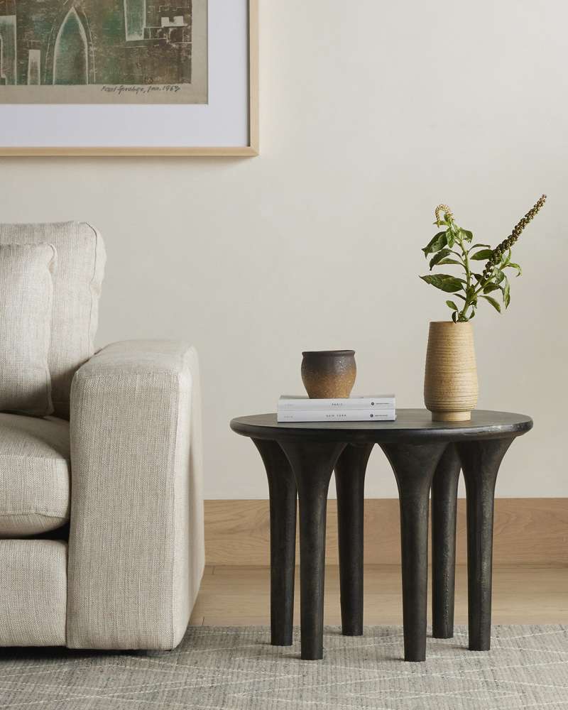 Four Hands - Kelden End Table - Raw Black - 233026-002 veiw 4