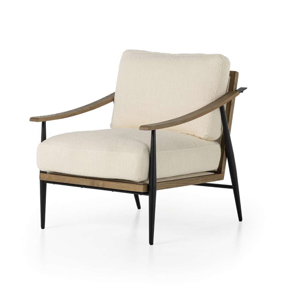 Four Hands - Kennedy Chair - Kerbey Ivory - 100970-002 veiw 1