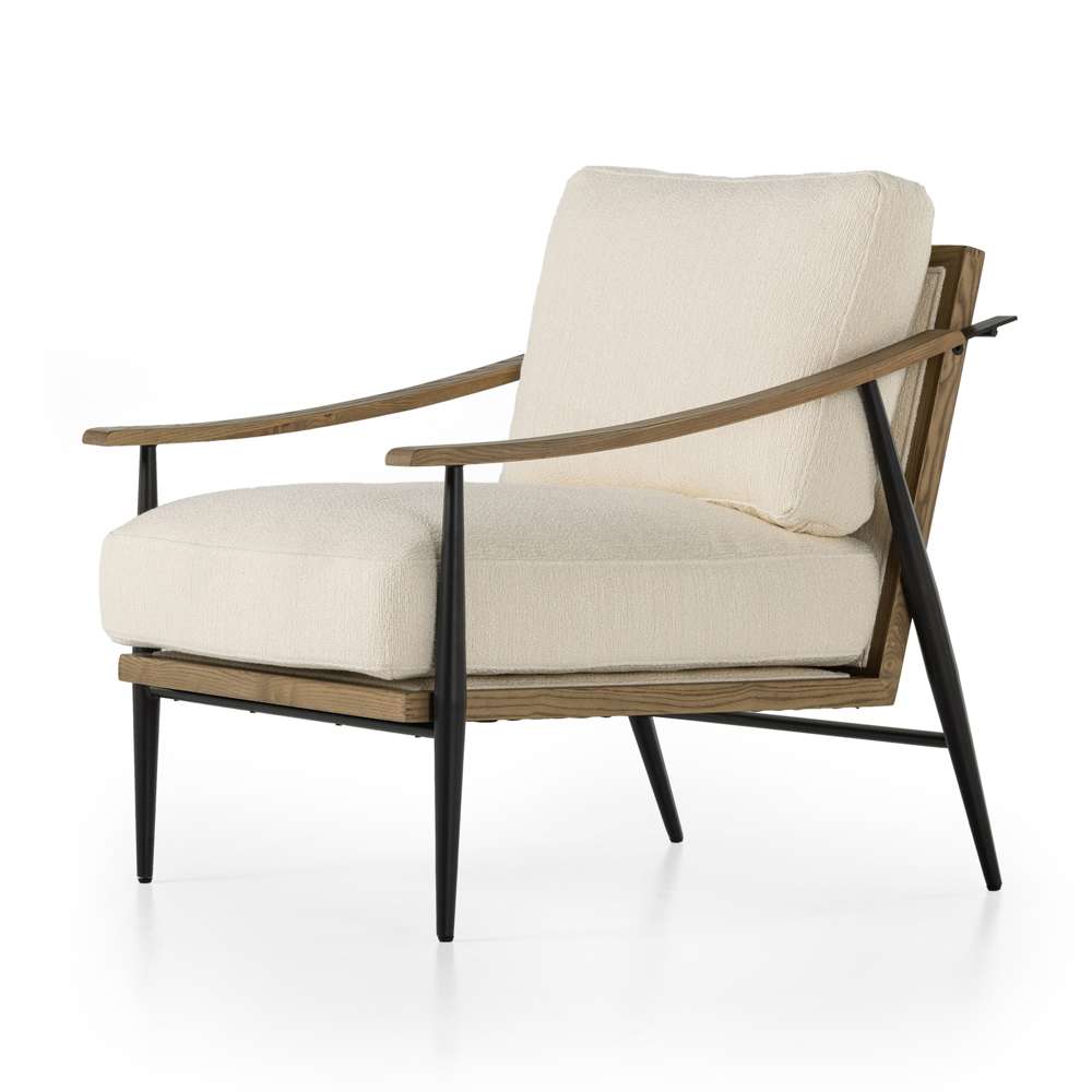 Four Hands - Kennedy Chair - Kerbey Ivory - 100970-002 veiw 3