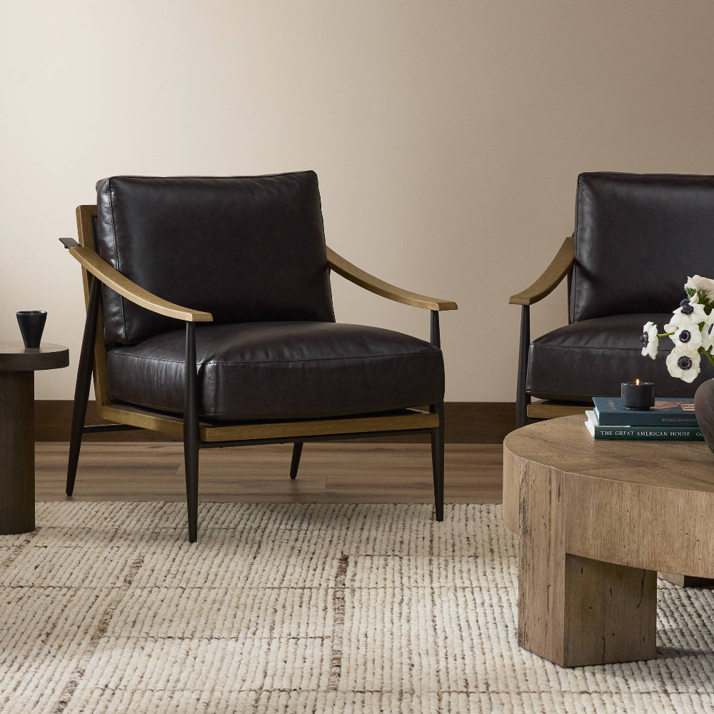 Four Hands - Kennedy Chair - Sonoma Black - 100970-003 veiw 6
